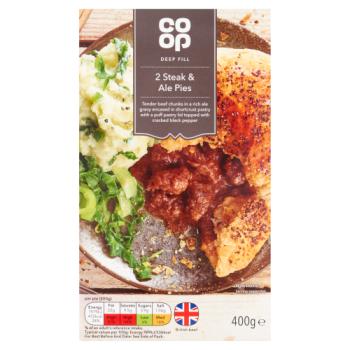 Co-op 2 Steak & Ale Pies 400g