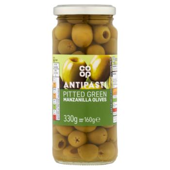 Co Op Pitted Green Olives