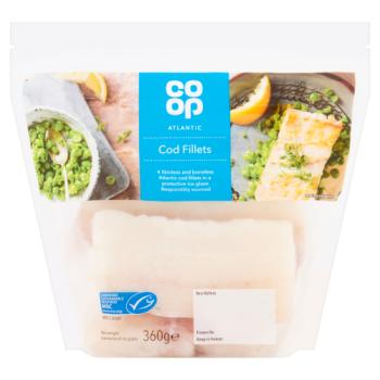 Co Op 4 Skinless Boneless Cod Fillets