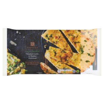 Co-op Irresistible Roasted Garlic & Parsley Flatbread 155g