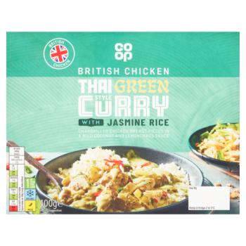 Co-op Thai Style Green Curry with Jasmine Rice 400g