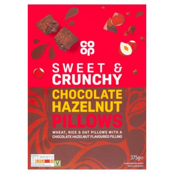 Co-op Chocolate Hazelnut Pillows 375g