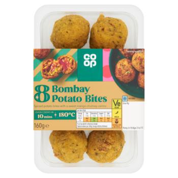 Co-op 8 Bombay Potato Bites 160g