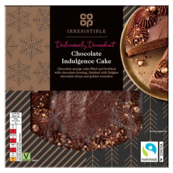 Co-op Irresistible Deliciously Decadent Chocolate Indulgence Cake