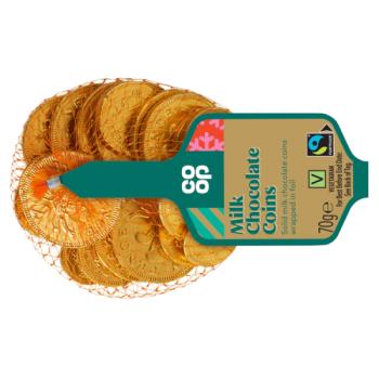 Co-op Milk Chocolate Coins 70g