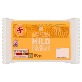 Co-op Mild Coloured Cheddar 400g