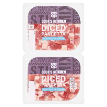 Co-op Cook's Kitchen Diced Pancetta 2 x 75g (150g)