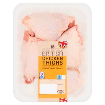 Co-op Space to Thrive British Chicken Thighs 600g