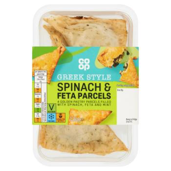Co-op Greek Style Spinach & Feta Parcels 128g