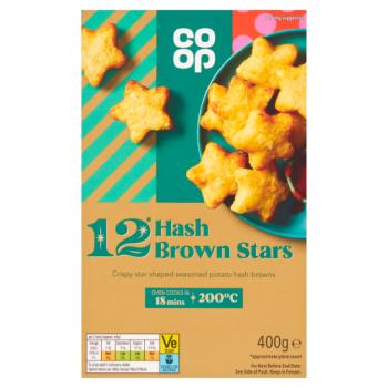 Co-op 12 Hash Brown Stars 400g