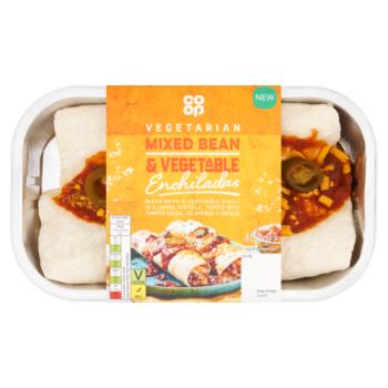 Co-op Vegetarian Mixed Bean & Vegetable Enchiladas 400g