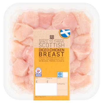 Co-op Space to Thrive Scottish Diced Chicken Breast 0.400kg