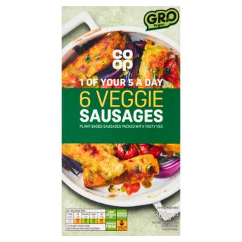Co-op 6 Veggie Sausages 300g