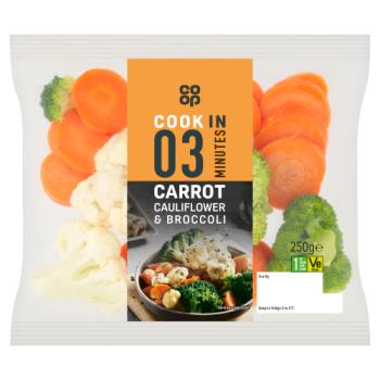 Co-op Carrot Cauliflower & Broccoli 250g