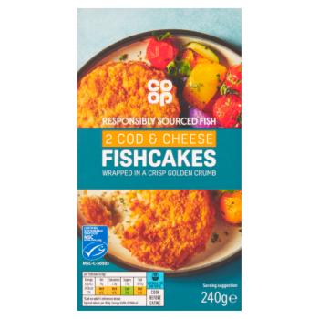 Co-op 2 Cod & Cheese Fishcakes 240g