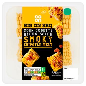 Co-op Big On BBQ Corn Cobette Bites with Smoky Chipotle Melt 380g
