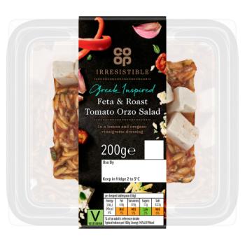 Co-op Irresistible Feta & Roast Tomato Orzo Salad 200g