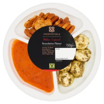 Co-op Irresistible Bruschetta Platter 150g