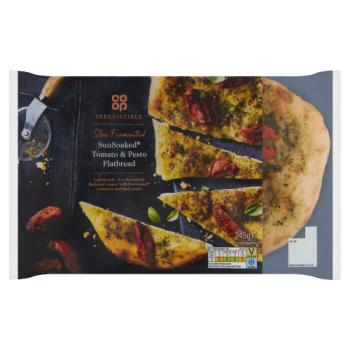 Co-op Irresistible Slow Fermented SunSoaked Tomato & Pesto Flatbread 245g