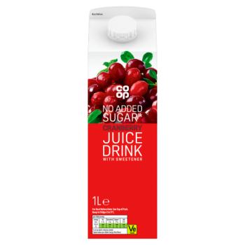 Co-op Cranberry Juice Drink 1L
