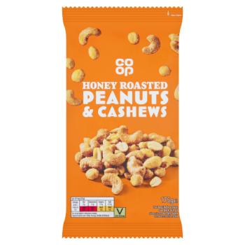 Co-op Honey Roasted Peanuts & Cashews 175g