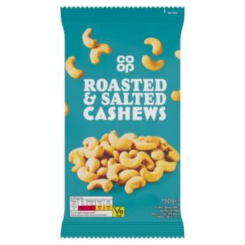 Co-op Roasted & Salted Cashews 150g