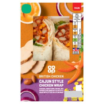 Co-op Cajun Style Chicken Wrap