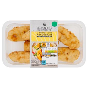Co-op Tempura Battered Fish Goujons 200g