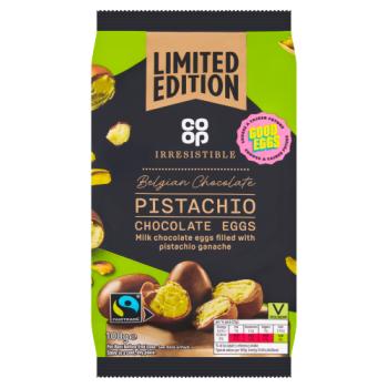 Co-op Irresistible Limited Edition Pistachio Chocolate Eggs 100g