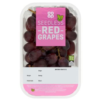 Co-op Seedless Red Grapes 500g