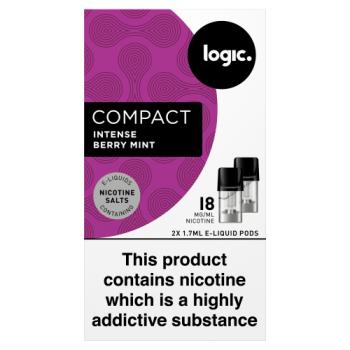 Logic Compact E-liquid Pods Intense Berry Mint 18mg 2 X 1,7ml
