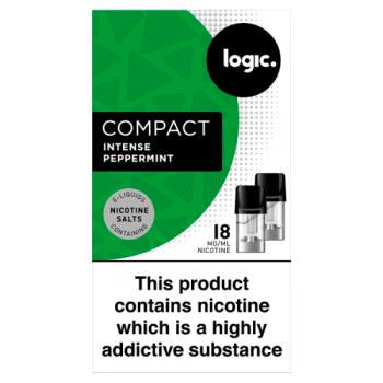 Logic Compact 2 E-liquid Pods Intense Peppermint 18mg
