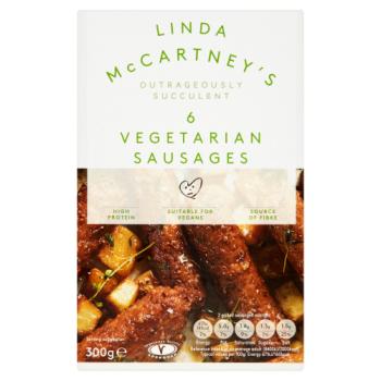 Linda McCartney's 6 Vegetarian Sausages 300g
