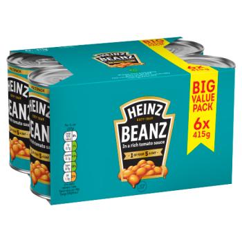 Heinz Beanz in a Rich Tomato Sauce Big Value Pack 6 x 415g