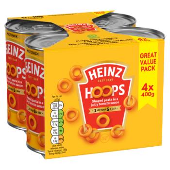 Heinz Hoops 4 x 400g