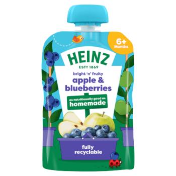 Heinz Apple & Blueberries  6+ Months 100g
