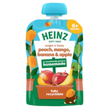 Heinz Peach, Mango, Banana & Apple 6+ Months 100g