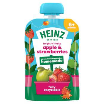 Heinz Apple & Strawberry Smooth Puree 6+ Months 100g