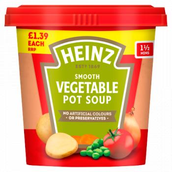 Heinz Pot Soup Veg £1.39 355g