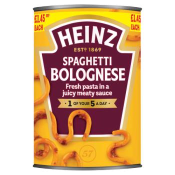 Heinz Spaghetti Bolognese 400g Pm £1.45