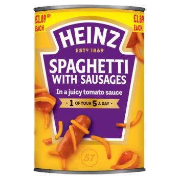 Heinz Spaghetti with Sausages in a Juicy Tomato Sauce 400g