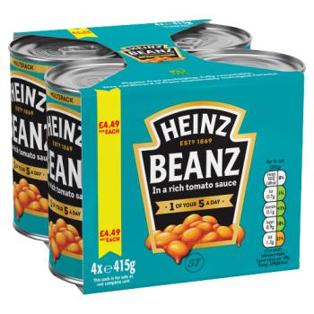 Heinz Beanz in a Rich Tomato Sauce 4 x 415g