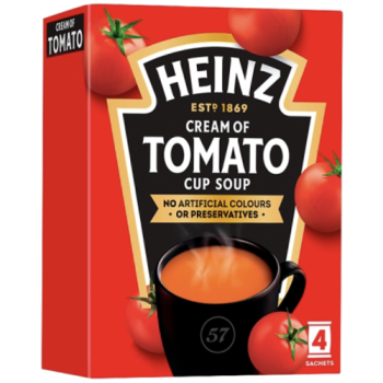 Heinz Cream of Tomato Cup Soup 4 x 22g (88g) PM £1.59