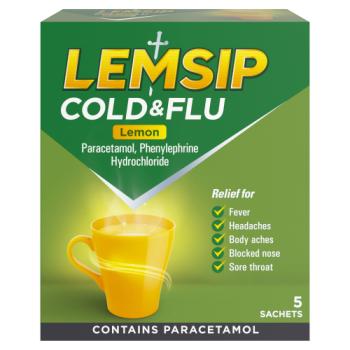 Lemsip Max Cold & Flu Lemon 5 Sachets