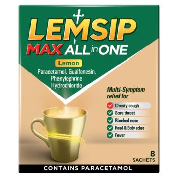 Lemsip Max All in One Lemon 8 Sachets