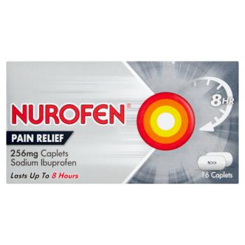 Nurofen Pain Relief 256mg Caplets 16 Caplets