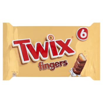 Twix Chocolate Biscuit Fingers Multipack 6 x 23g