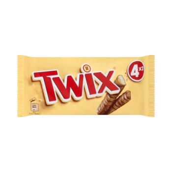 Twix Chocolate Biscuit Snack Size Twin Bars Multipack 4 x 40g