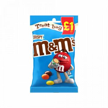 M&M's Crispy Milk Chocolate Bites Treat Bag 77g