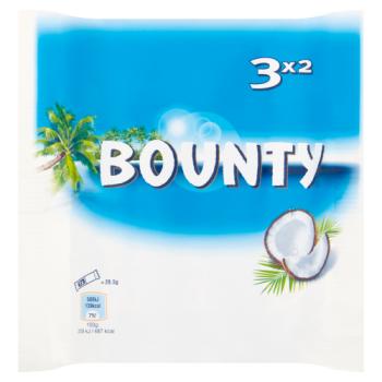 Bounty Coconut Milk Chocolate Duo Bars 3pk
